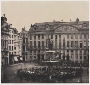 Costruzione senza titolo della fontana commemorativa, luglio 1856 da Louis Pierre Theophile Dubois de Nehaut