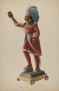 Indiano del Negozio di Sigari, 1938 da Louis Plogsted