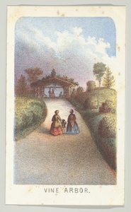 Pergolato di Vite, dalla serie, Vedute di Central Park, New York, Parte 3, 1864 da Louis Prang