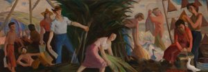 Il raccolto (studio murale, ufficio postale di Abbeville, Louisiana) da Louis Raynaud