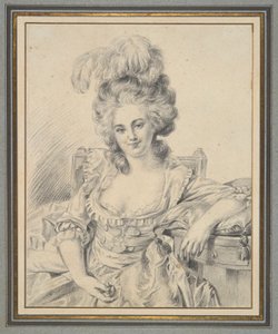 Ritratto di una signora, studio preparatorio per un dipinto da Louis Rolland Trinquesse