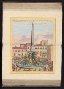 Fontana dei Quattro Fiumi a Roma (Obelisco Panfilio, eretto dalla santità di N. S. Innocenzo X) da Louis Rouhier