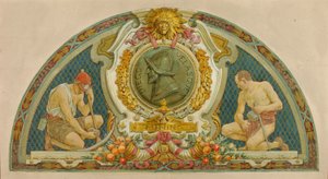 Miniere (studio per la lunetta, Old Senate Office Building)