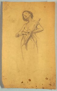 Studio di figura femminile in piedi