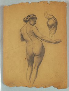 Studio di figura nuda in piedi