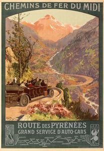 Chemin de fer du Midi. Route des Pyrénées da Louis Tauzin
