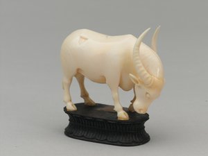 Alfiere nero, pezzo degli scacchi, India, circa 1820 da Louis Thomas Bardel