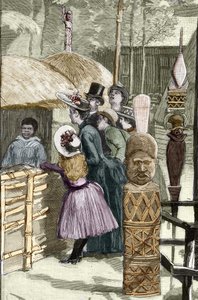 Esposizione Universale 1889 - Il villaggio canaco all