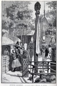 Exposition Universelle 1889 - Il villaggio canaque all