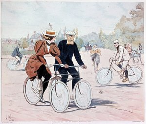 Tandem - disegno di L. Vallet