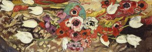 Anemoni e tulipani bianchi da Louis Valtat