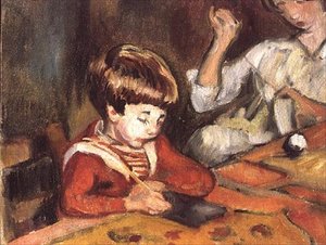 Bambino che fa i compiti