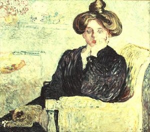 Giovane donna pensierosa da Louis Valtat