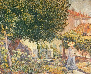 Donna nel giardino da Louis Valtat