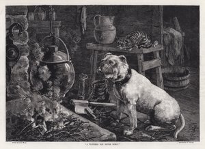 "Una pentola sorvegliata non bolle mai!" da Louis Wain