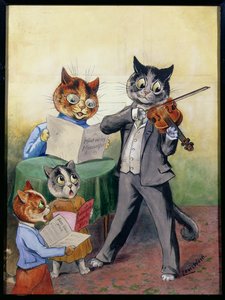 La famiglia musicale da Louis Wain