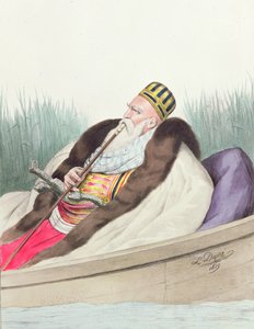 Ali de Tebelen (1741-1822), Pascià di Janina, disegnato dal vero sul lago di Butrinto da Louis after Dupre