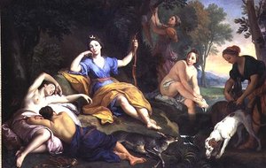 Diana a riposo da Louis de (1654 1733) Boullongne
