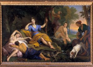 Il riposo della dea Diana e delle sue compagne da Louis de Boullongne