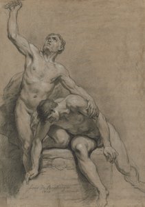 Due nudi maschili da Louis de Boullogne