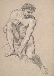 Studio di un nudo maschile da Louis de Boullogne the Younger