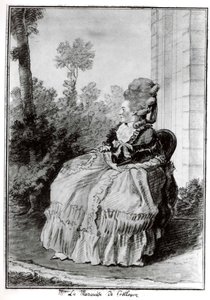 Madame la Marquise de Coëtlogon, ca. 1777 da Louis de Carmontelle