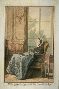 La contessa di Cossé in un salotto da Louis de Carmontelle