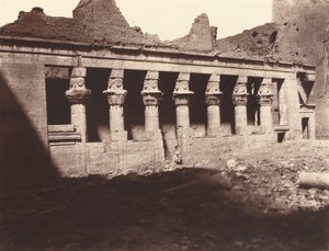 Philae, cortile interno, colonnato ovest da Louis de Clercq