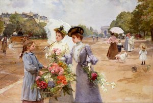Il viale del Bois de Boulogne - Mattina di primavera