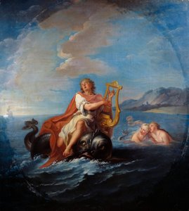 Arione che suona la lira