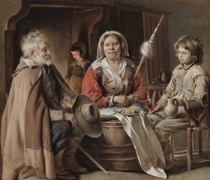 Interno contadino da Louis le Nain