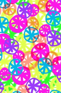 Cerchi al neon, 2017, Media digitale