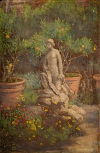 Fontana in un giardino, Cairate, Lombardia, 1875-1877