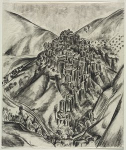 Una città collinare italiana, Anticoli, Italia da Louise B. Maloney