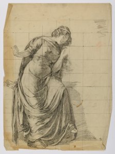Senza titolo (Figura femminile drappeggiata) da Louise Cox