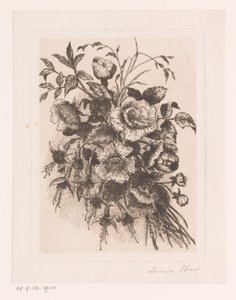 Natura morta con fiori, rose e anemoni