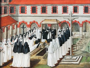 Abbazia di Port-Royal des Champs, La sepoltura di una suora da Louise Magdeleine Hortemels