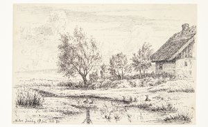 Paesaggio con casa contadina da Louise Ravn Hansen