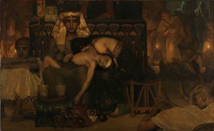 La morte del primogenito del faraone da Lourens Alma Tadema