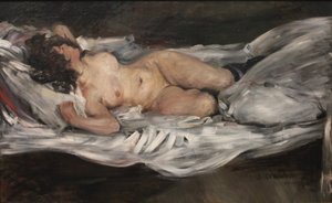 Nudo femminile reclinato da Lovis (1858 1925) Corinth