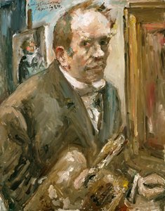 Autoritratto - Peinture de Lovis Corinth (1924) da Lovis  Corinth