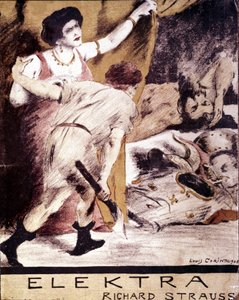 Richard Strauss, illustrazione della partitura di "Elektra" di Louis Corinth nel 1908. Collezione privata Milano da Lovis  Corinth