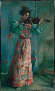 La violinista da Lovis Corinth