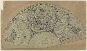 Design del ventaglio [recto], probabilmente 1906 da Lovis Corinth