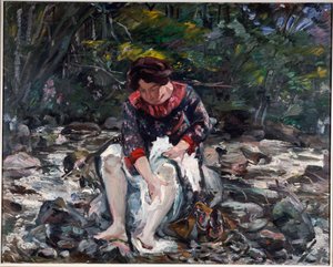 Ragazza nel ruscello, 1913 da Lovis Corinth