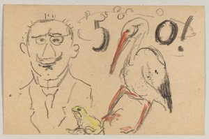 Lovis Corinth a Carl Strathmann: Cartolina, timbro postale 11 settembre 1916 da Lovis Corinth