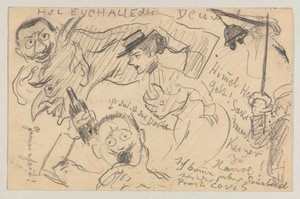 Lovis Corinth a Carl Strathmann: Cartolina, timbro postale 20 settembre 1901 da Lovis Corinth