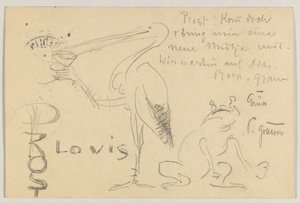 Lovis Corinth a Carl Strathmann: Cartolina, timbro postale 20 settembre 1906 da Lovis Corinth