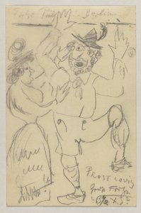 Lovis Corinth a Carl Strathmann: Cartolina, timbro postale 25 febbraio 1904 da Lovis Corinth