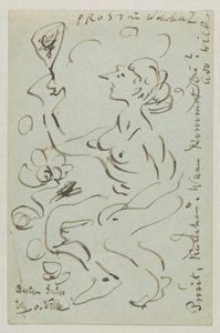 Lovis Corinth a Carl Strathmann: Cartolina, timbro postale 25 marzo 1906 da Lovis Corinth